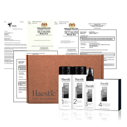 Range of products - Haestic Blackening Hair Grey Gray Hair Solution Malaysia-Thin Hair, Grey Hair, Bald, Baldness Solution Rambut gugur, beruban