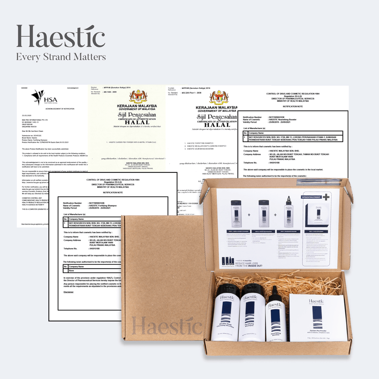 Haestic Products Certificate